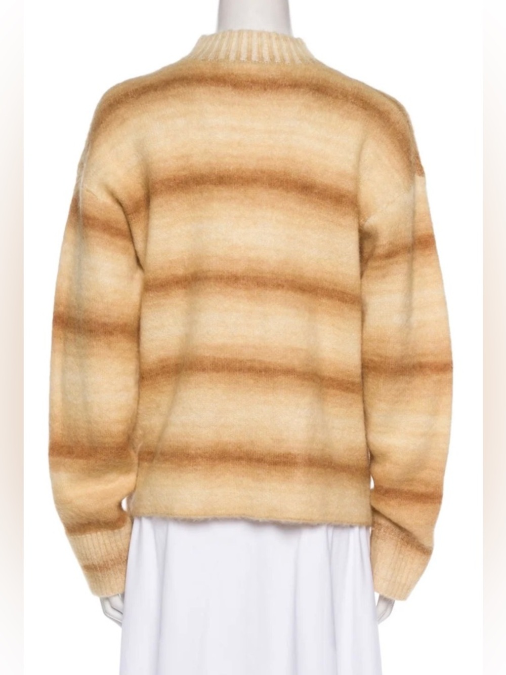 Acne Studios Striped Mock Neck Wool Sweater - Picture 4 of 6